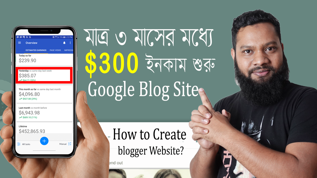 How to Make Money Online using google blogger website?