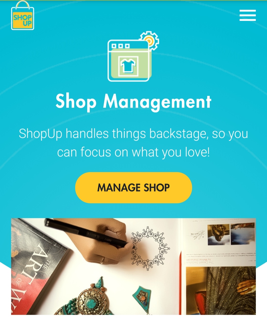 Shop management / shopup